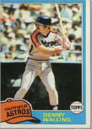 1981 Topps Baseball Cards      439     Denny Walling